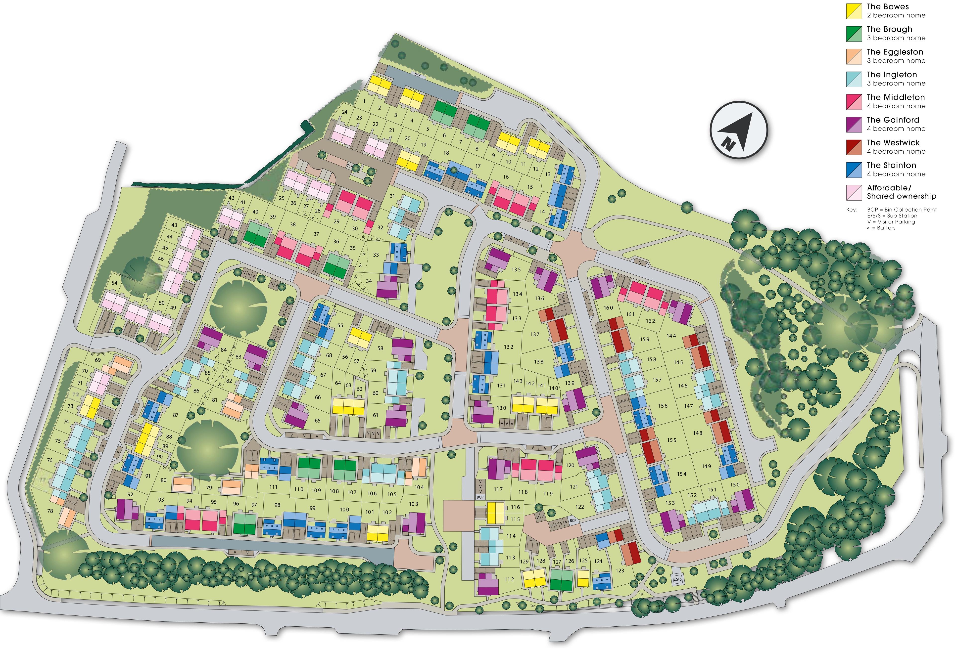 Castle Croft Site Plan